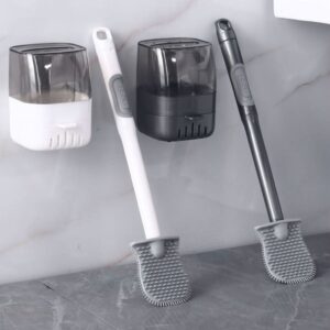 فرشاة تنظيف المرحاض من السكون مزودة بموزع الصابون